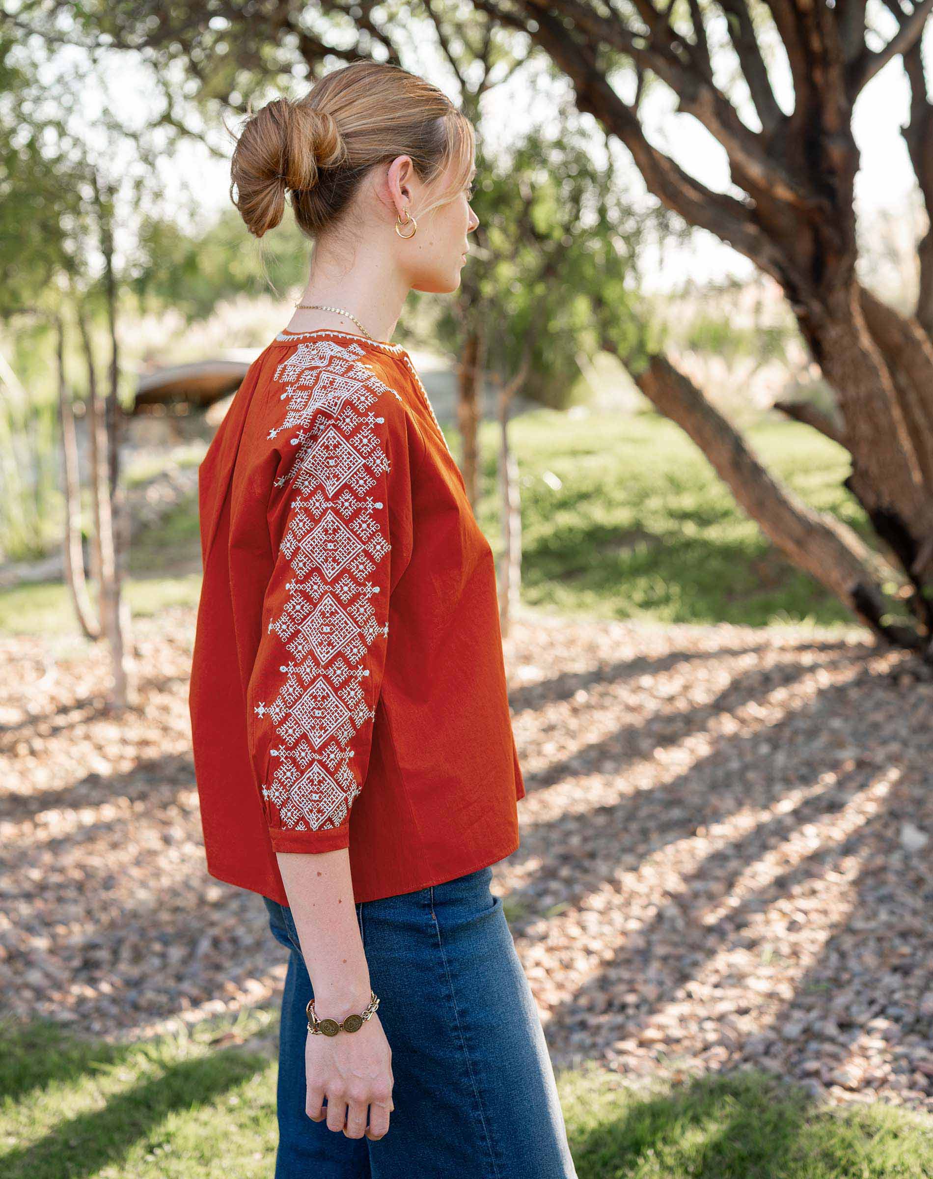 Pego Embroidered Top