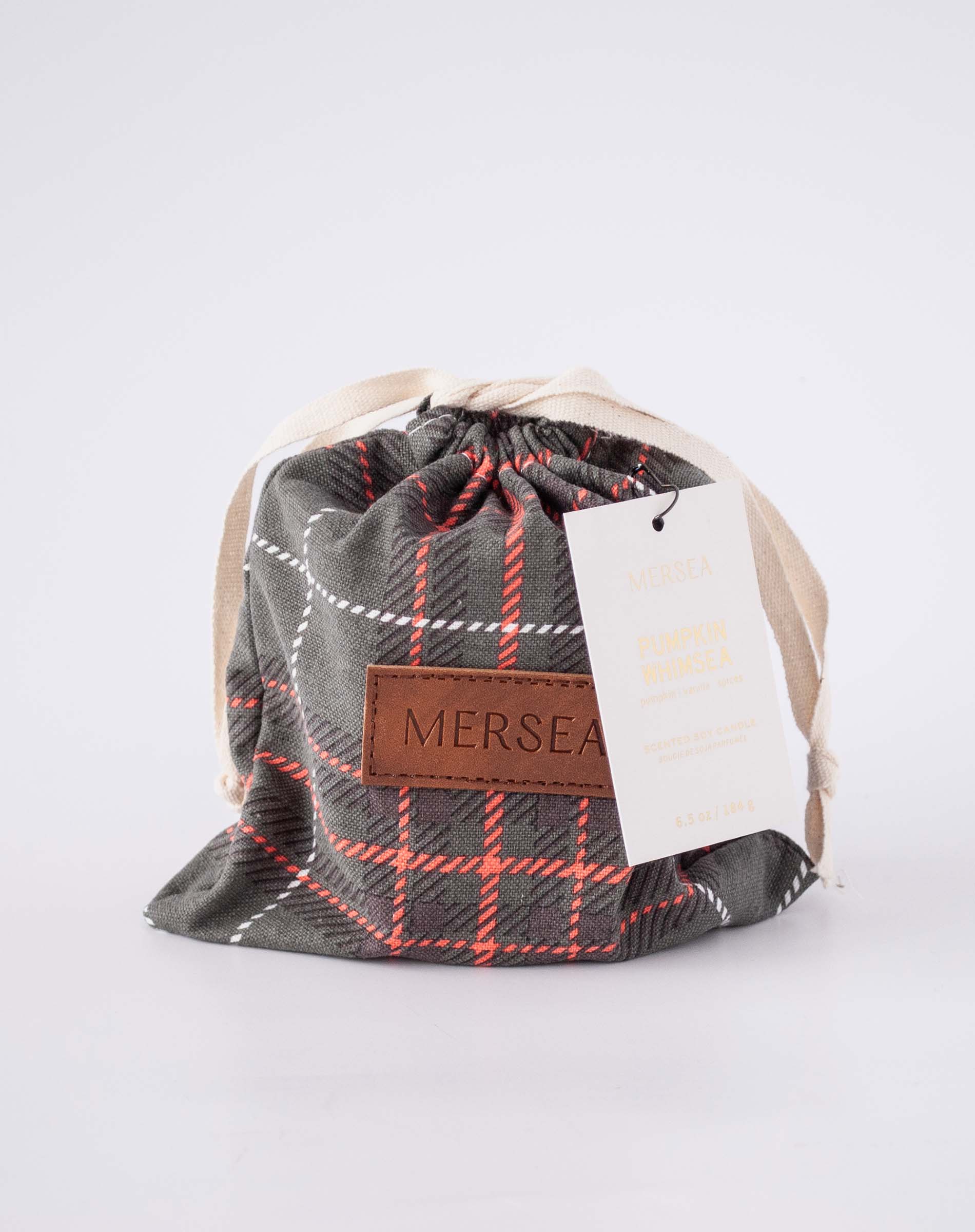 Pumpkin Whimsea Plaid Bagged Candle