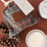 Plaid Bagged Candle for Fall