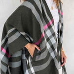 Women's Holiday Pocket Travel Wrap for Layering