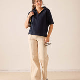 Poppy Popover Jersey Top