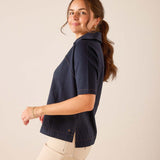 Poppy Popover Jersey Top