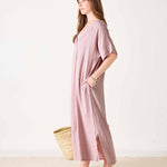 Women's Light Pink Maxi Kaftan Coverup Dress