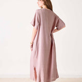 Women's Light Pink Maxi Kaftan Coverup Dress