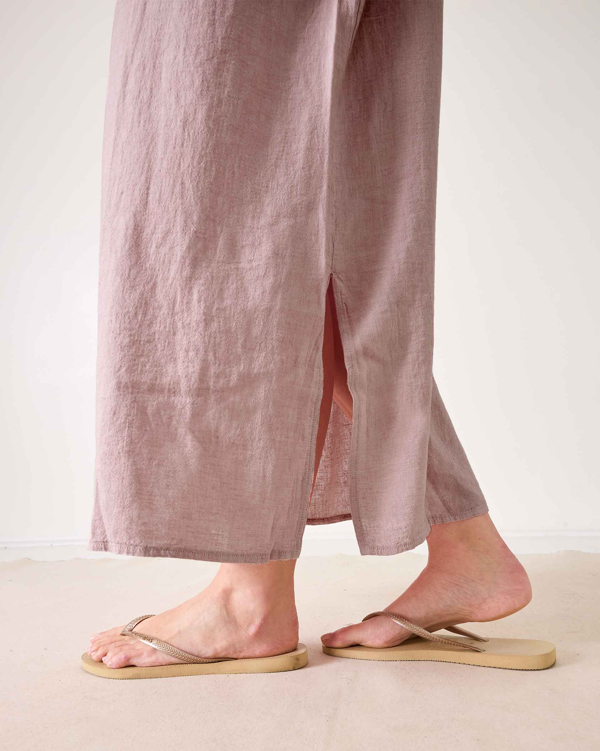 Women's Light Pink Maxi Kaftan Coverup Dress