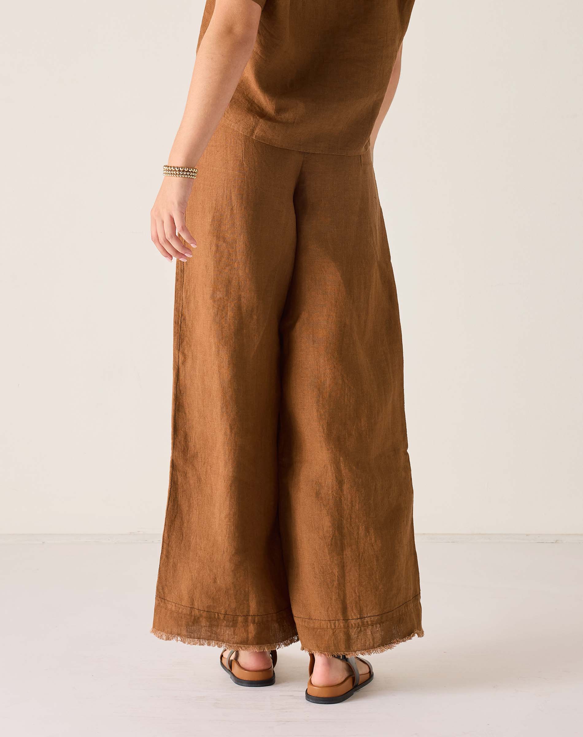 Provence Palazzo 100% Linen Pant Voyageur by Mersea | Resort Pant