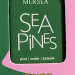 closeup of sea pines logo on boxed pura smart vial of mersea sea pines scent