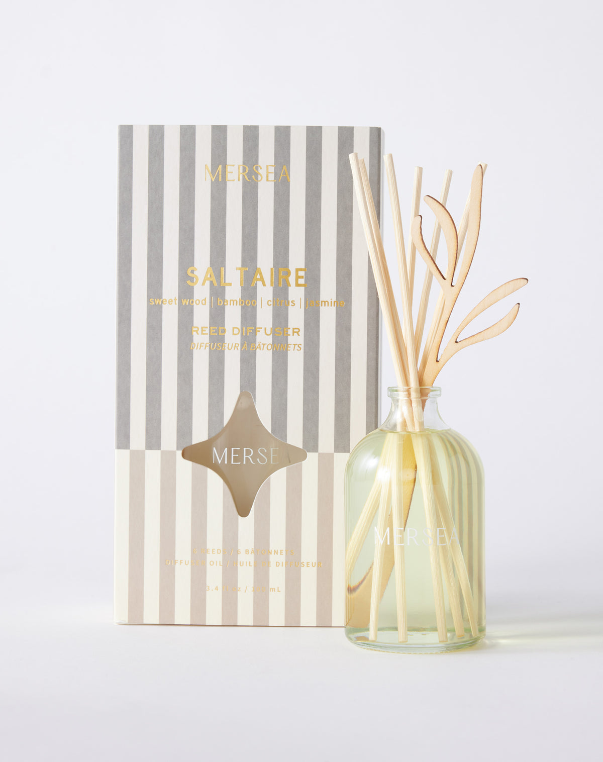Get Our Bestselling Bamboo Reed Diffuser - Salted Sea Scent - MERSEA