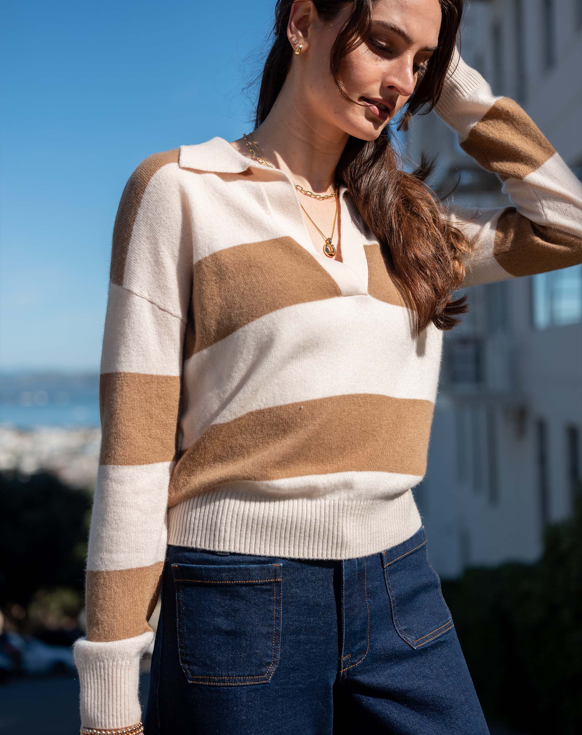 Regatta Cashmere Polo Sweater