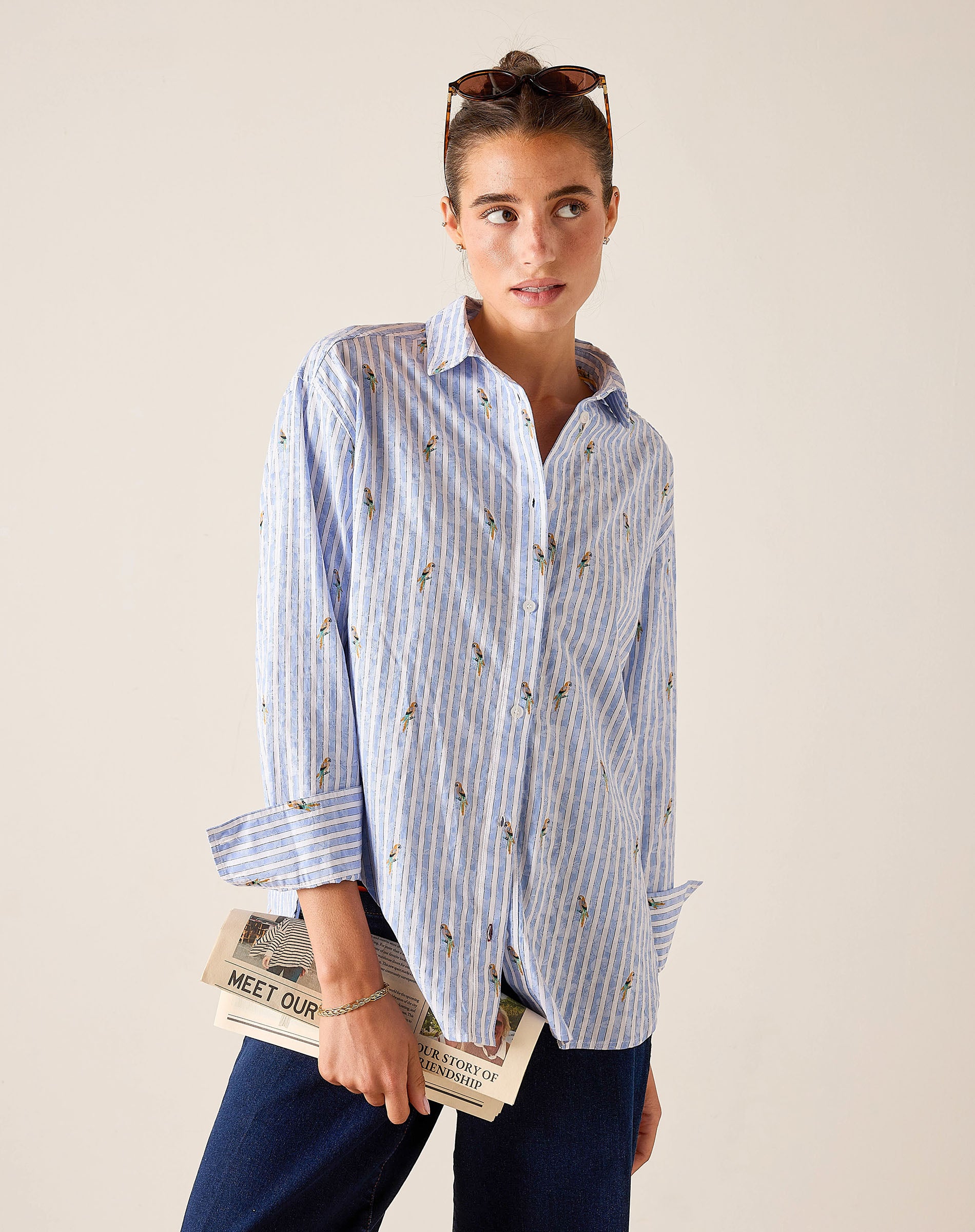 Runaround Button Up Top