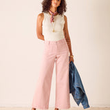 Sailor Cropped Wide Leg Jeans