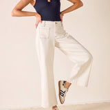 Sailor Cropped Wide Leg Jeans
