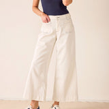 Sailor Cropped Wide Leg Jeans