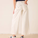 Sailor Cropped Wide Leg Jeans