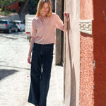 Women's Dark Wash Wide Leg Jeans