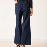 Women's Dark Wash Wide Leg Jeans