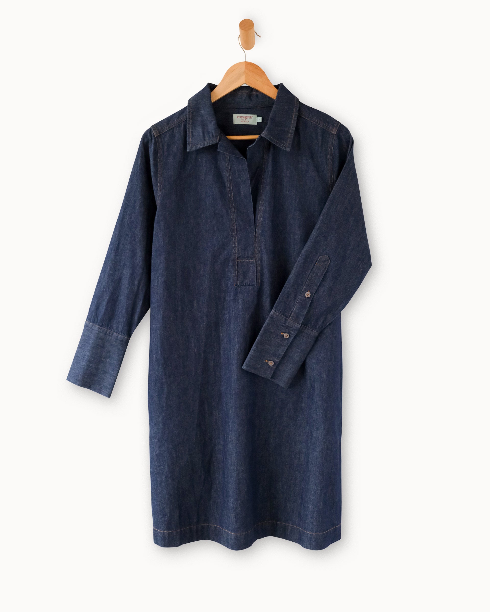 Mersea Women's Scottie Chambray Dress in Rinse Mersea Women's Scottie Chambray Dress in Rinse