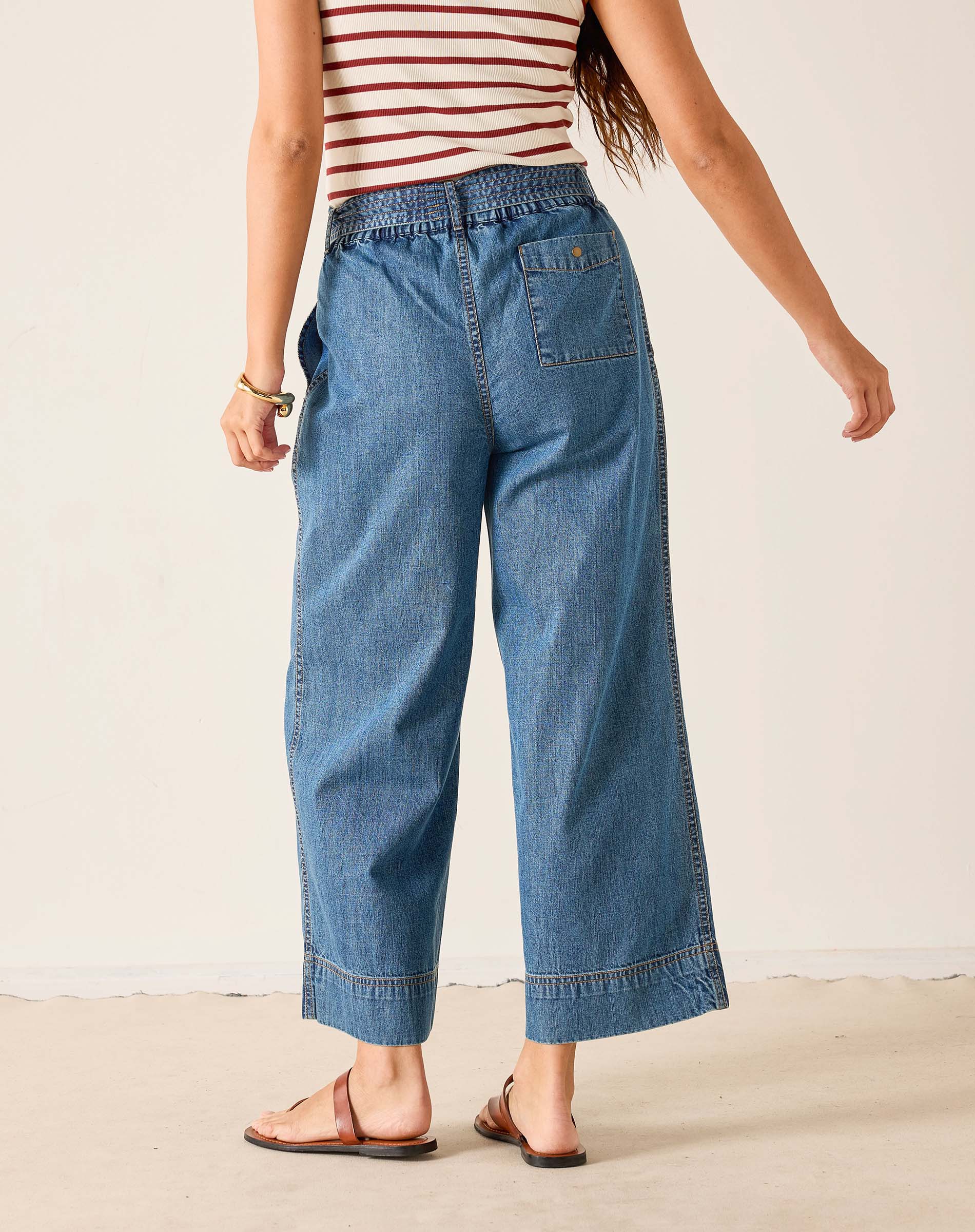 Sammie Wide Leg Pant Voyageur by MERSEA | Jean Look Alike