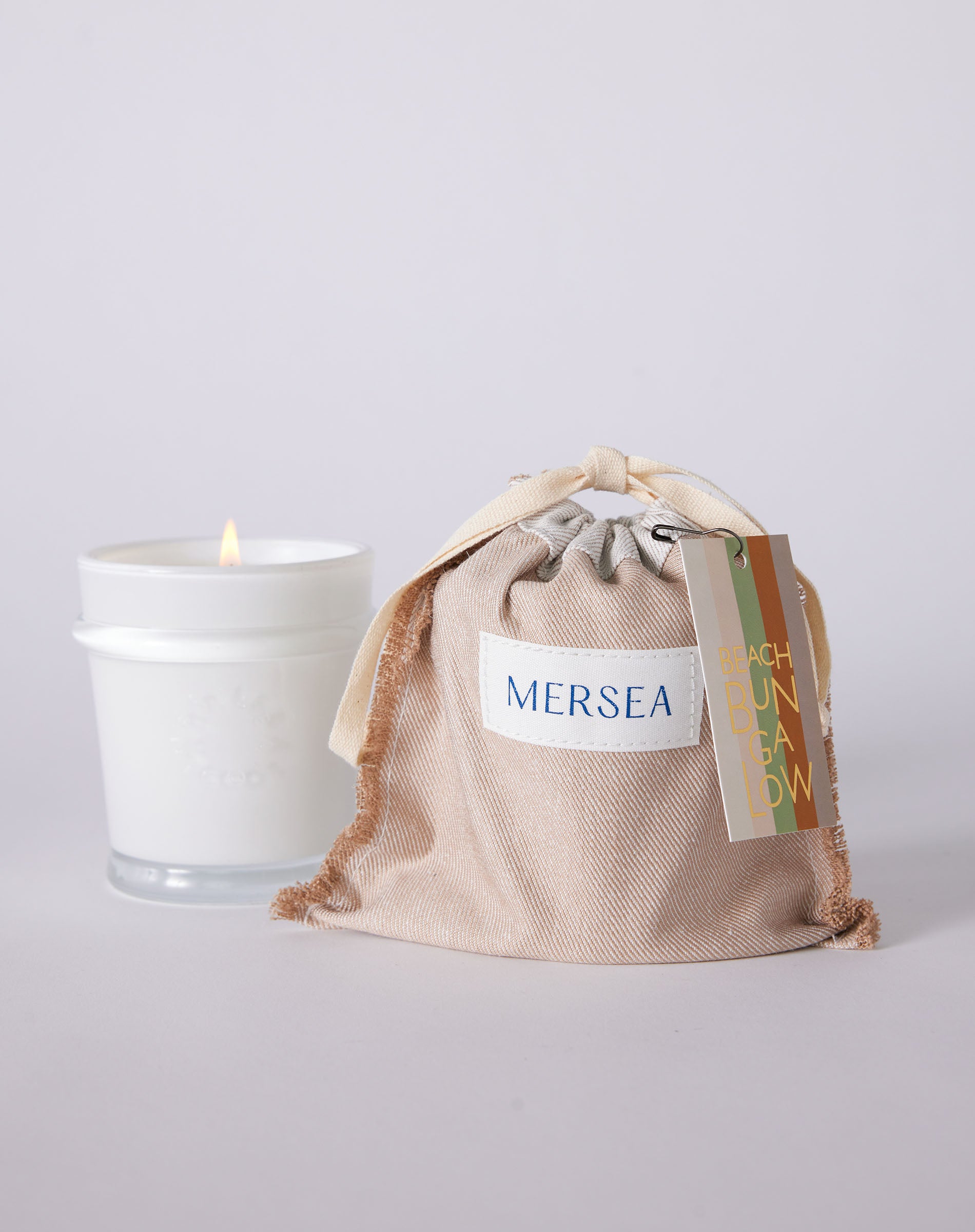 Beach Bungalow Sandbag Candle