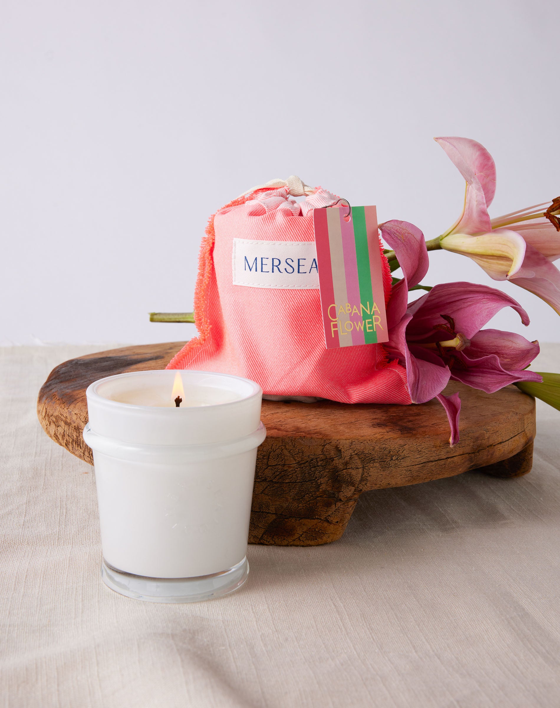 Cabana Flower Sandbag Candle