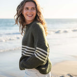 Women's Fall Striped Knit Sweater