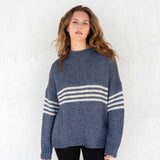 Women's Fall Striped Knit Sweater