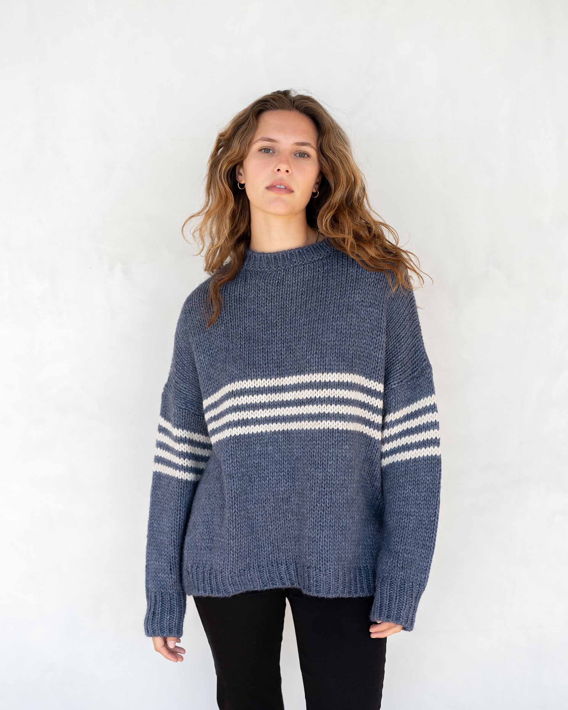 Women's Fall Striped Knit Sweater