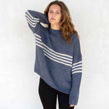 Women's Fall Striped Knit Sweater