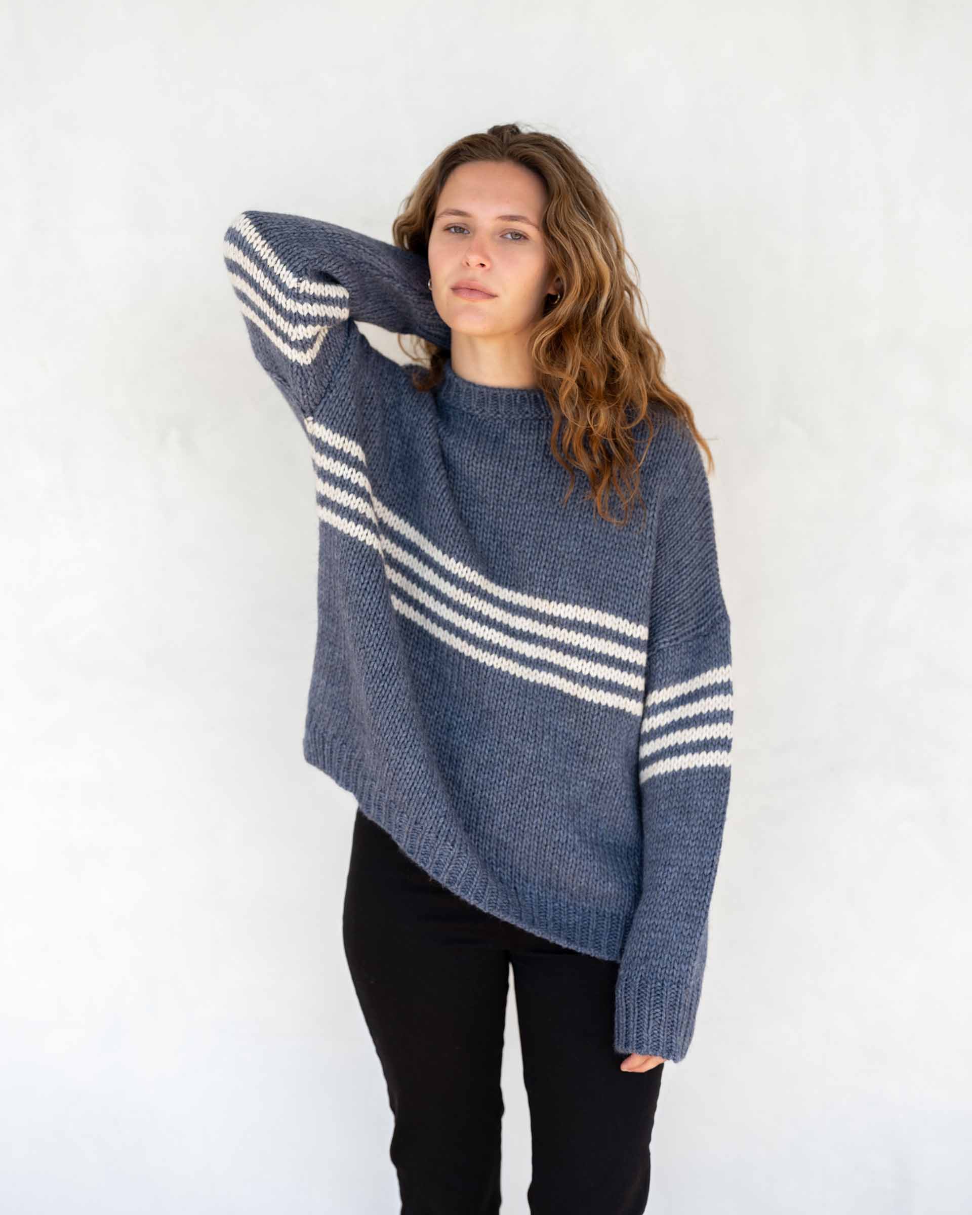 Women's Fall Striped Knit Sweater