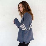 Women's Fall Striped Knit Sweater