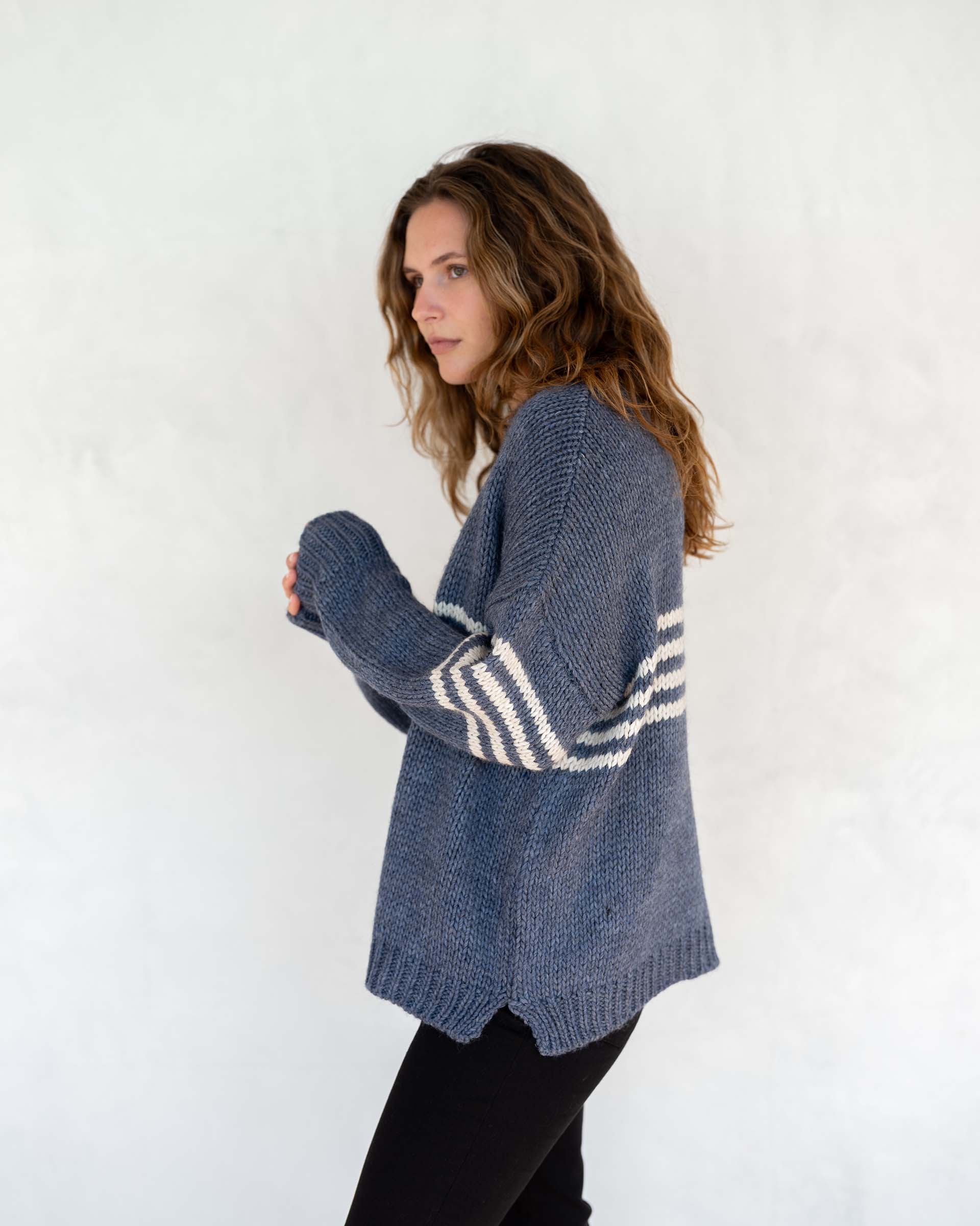 Women's Fall Striped Knit Sweater