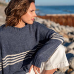 Women's Fall Striped Knit Sweater