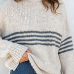 Women's Fall Striped Knit Sweater