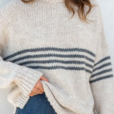 Women's Fall Striped Knit Sweater