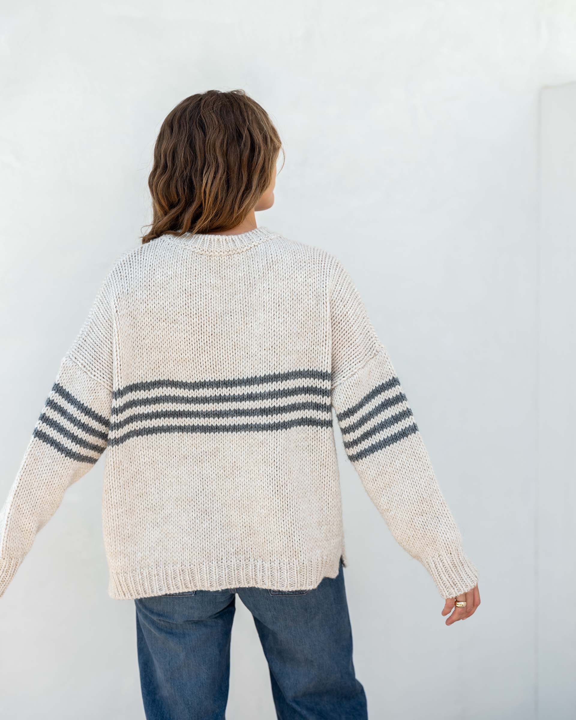 Women's Fall Striped Knit Sweater