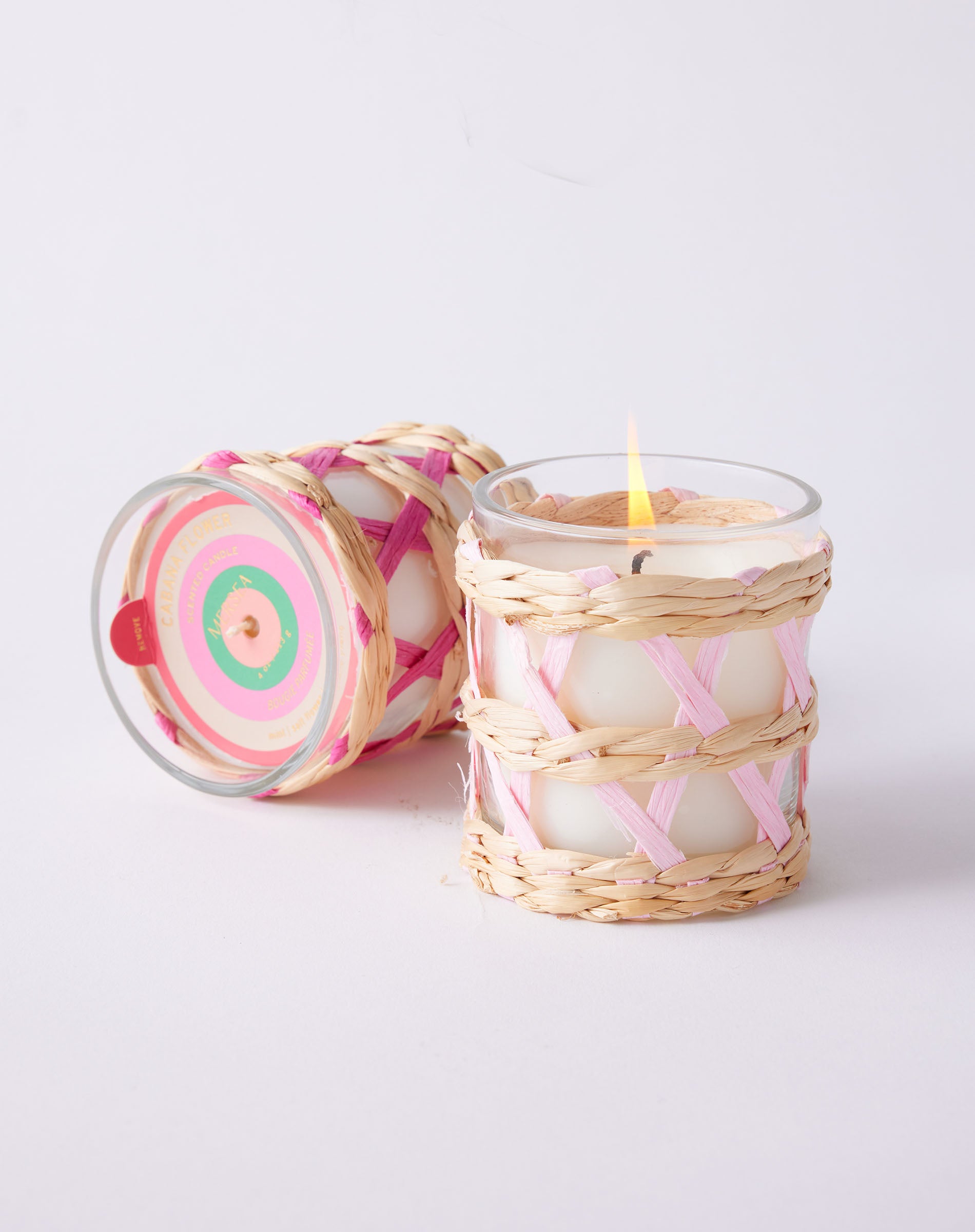 Cabana Flower Seagrass Candle