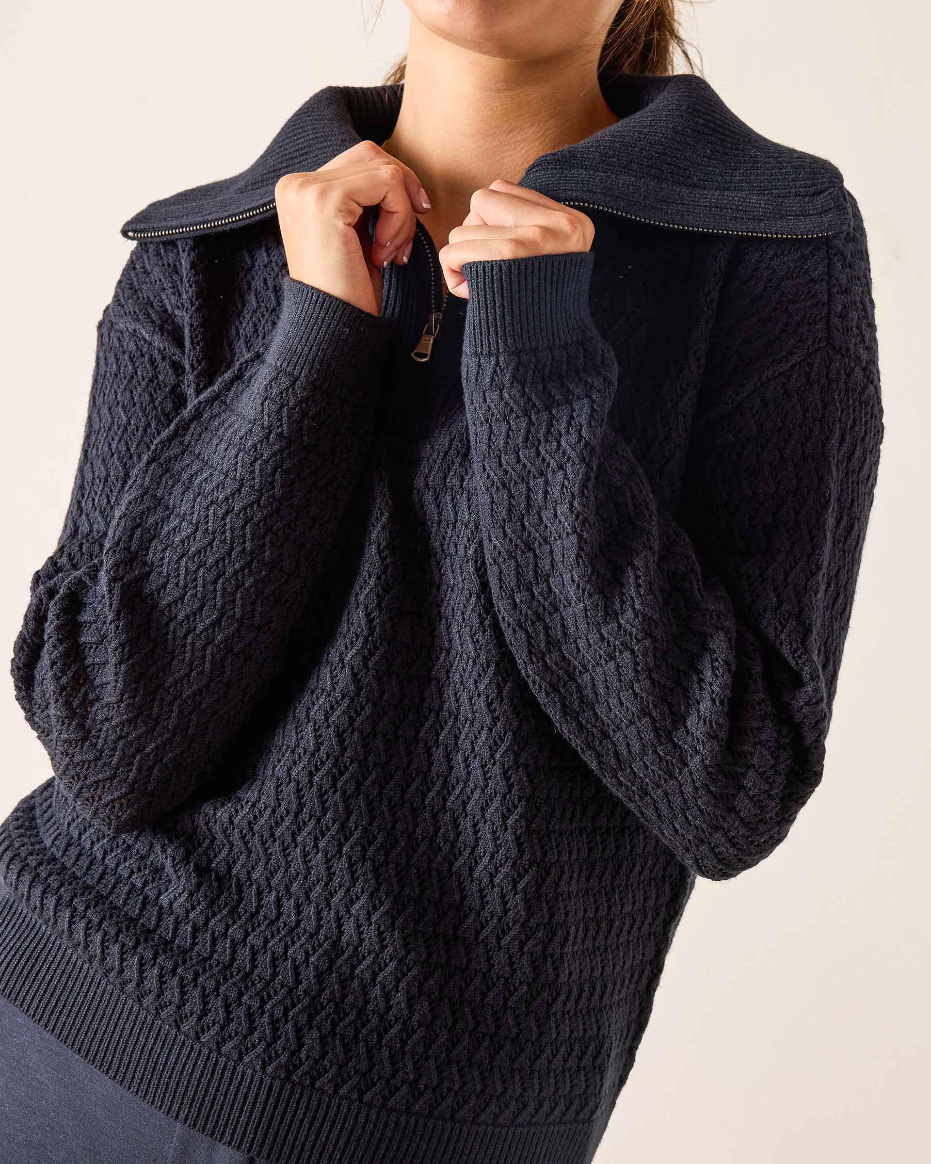 Women's Soft Scuba Quarter Zip Sweatshirt Travel Set