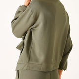 Women's Soft Scuba Bow Sweatshirt Travel Set