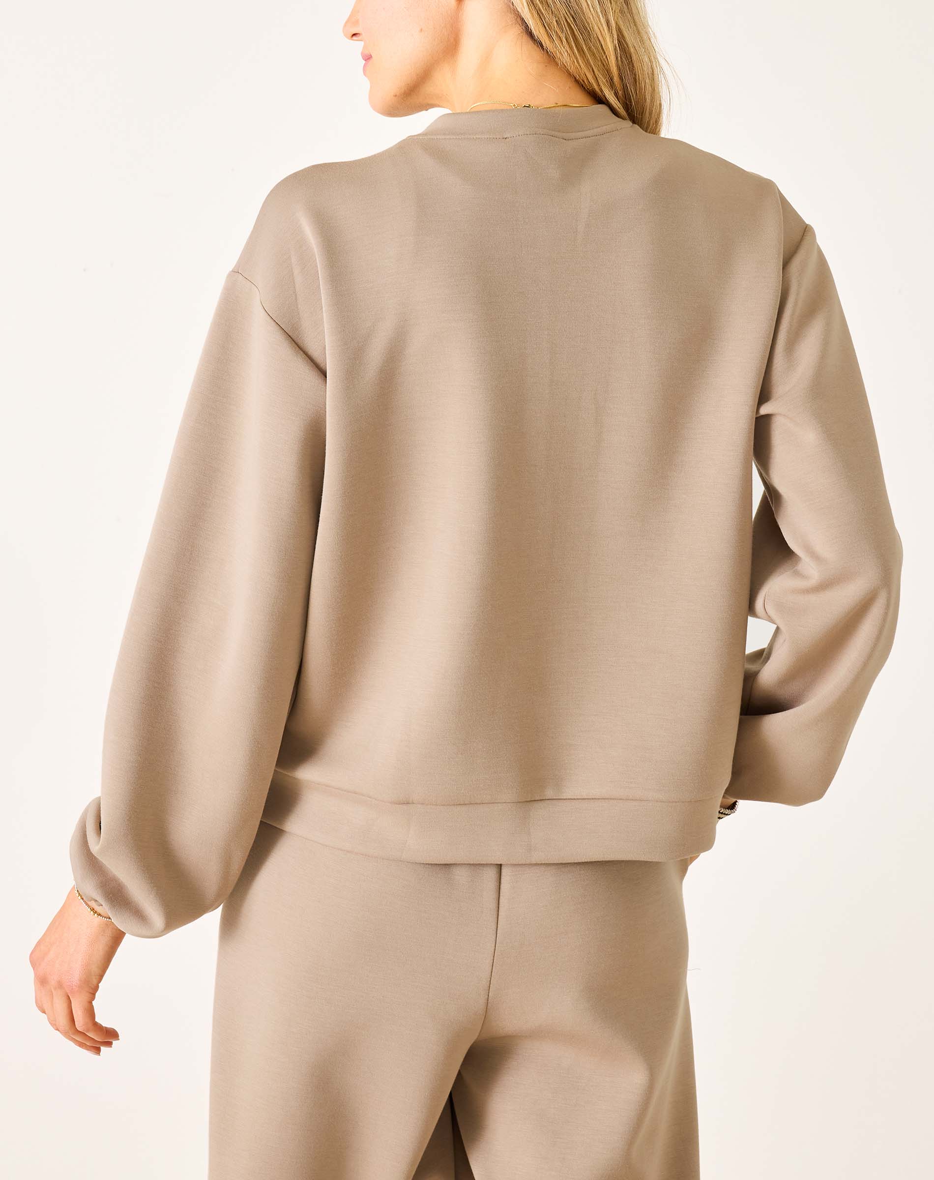 Women's Soft Scuba Bow Sweatshirt Travel Set