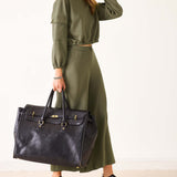 Women's Soft Scuba Cargo Sweatshirt Travel Set