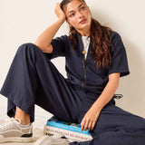 Women's Soft Scuba Wide Leg Pant Travel Set