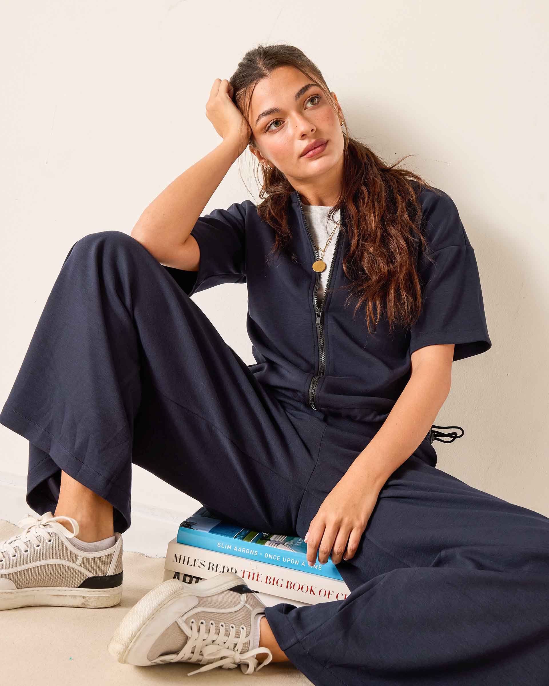 Women's Soft Scuba Wide Leg Pant Travel Set