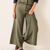 Women's Soft Scuba Wide Leg Pant Travel Set