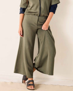 Women's Soft Scuba Wide Leg Pant Travel Set