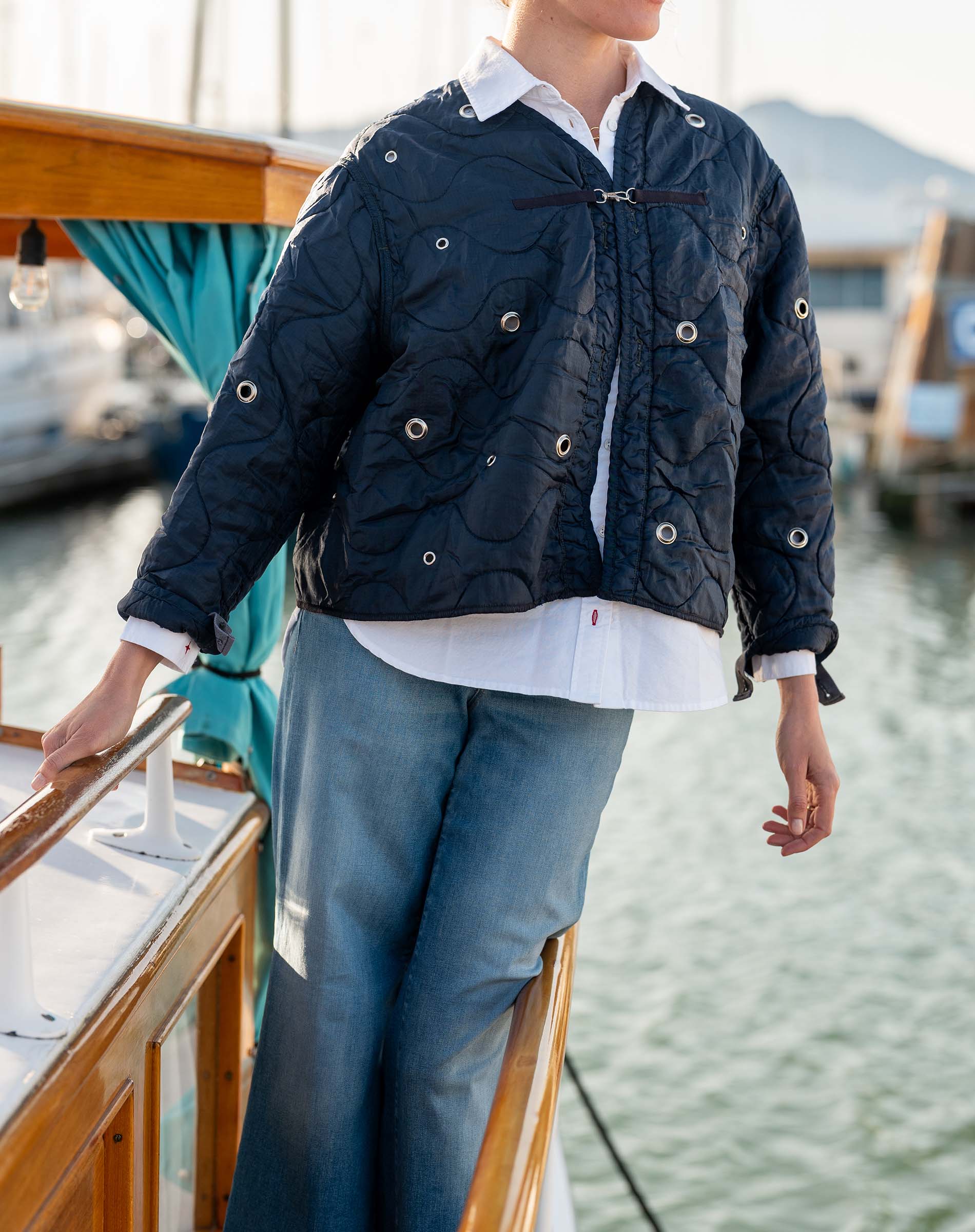 Navy Sailors Love-Cycled Jacket