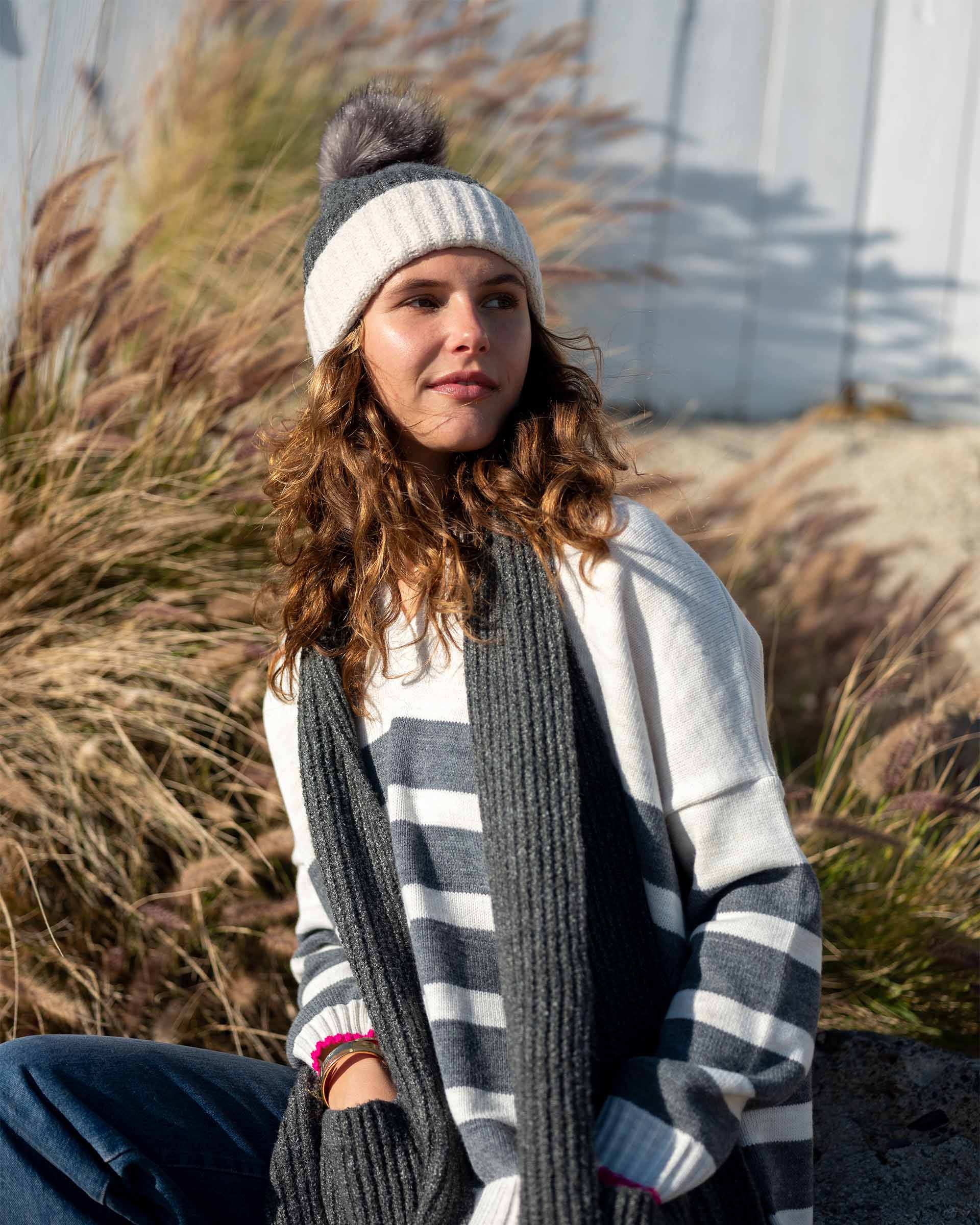 Women's Winter Beanies With Puff