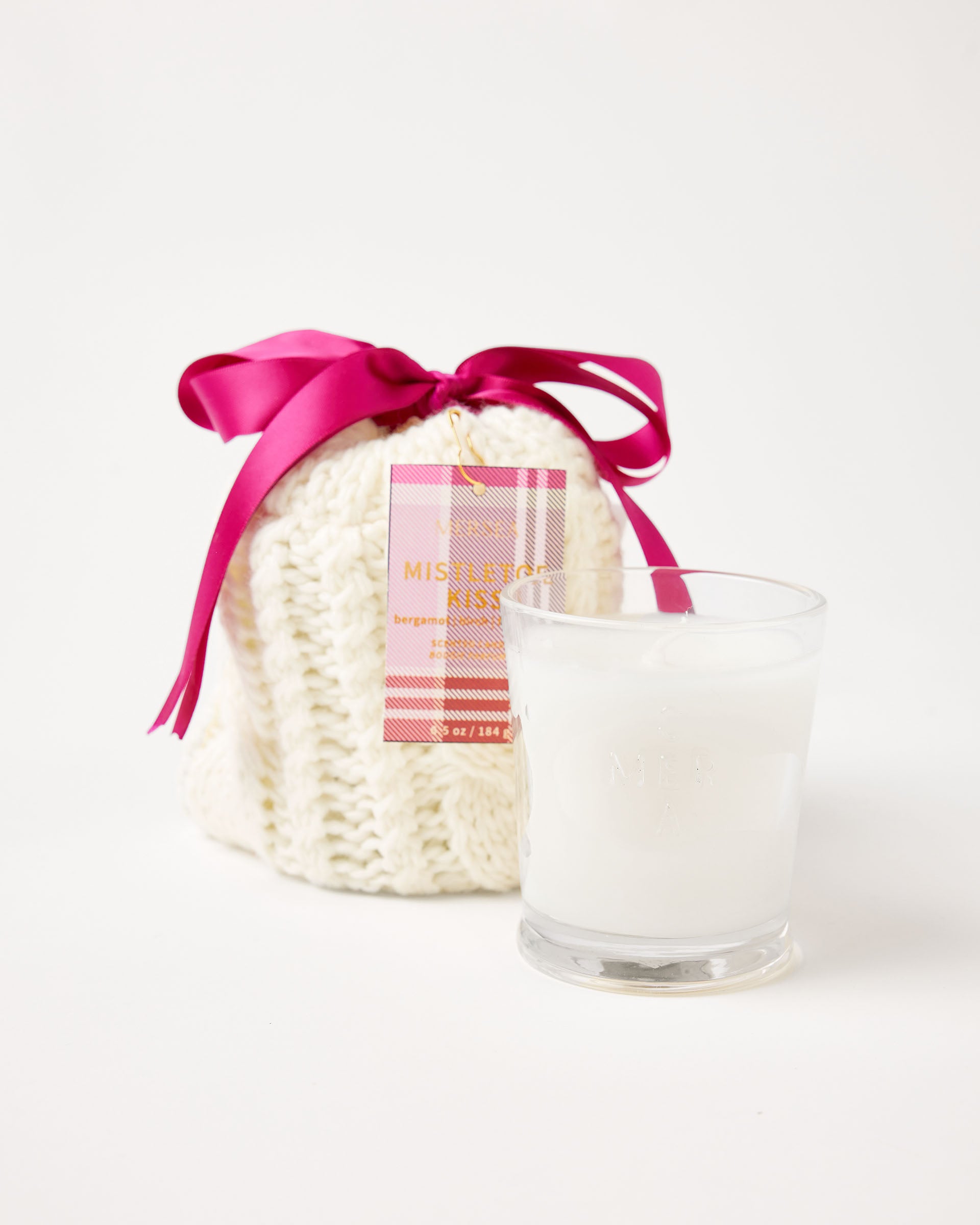 Mistletoe Kiss Stocking Candle