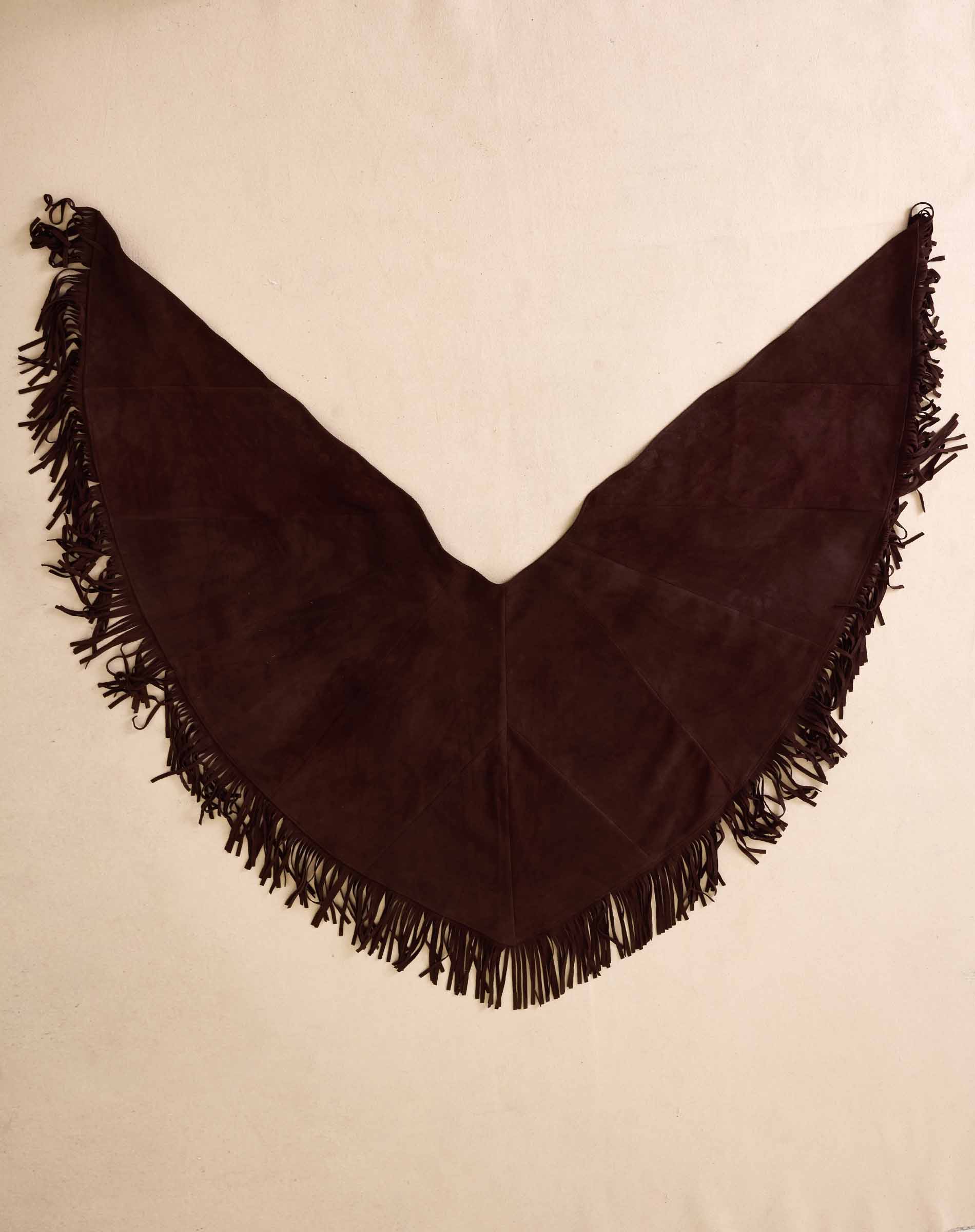 Women's Dark Brown Leather Western Wrap