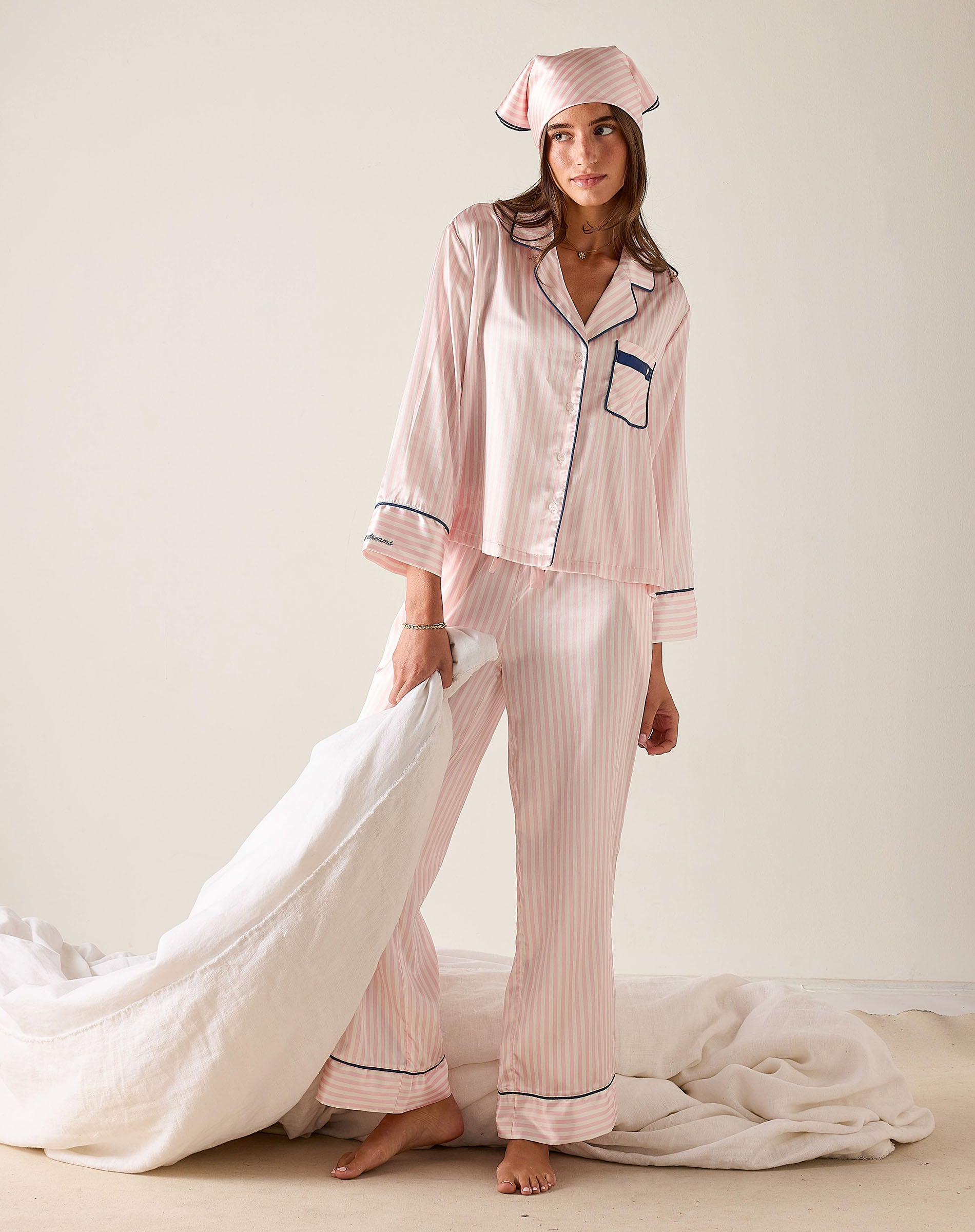 Sunny Sailor Satin Set - Candy Stripes