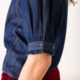 Women's Button Up Short Sleeve Fall Top